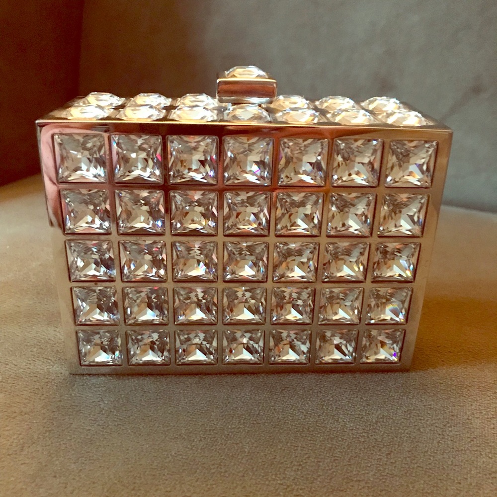 Judith Leiber Crystal Silver Handbag
